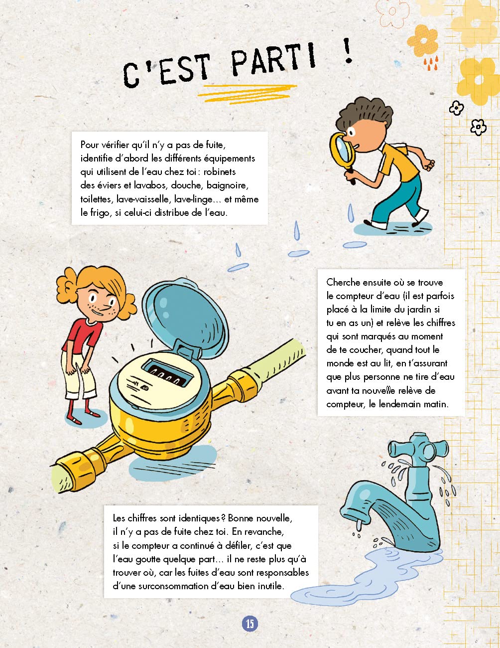 Livre BD Defis economies d'eau - 32 défis à relever pour protéger la planete !